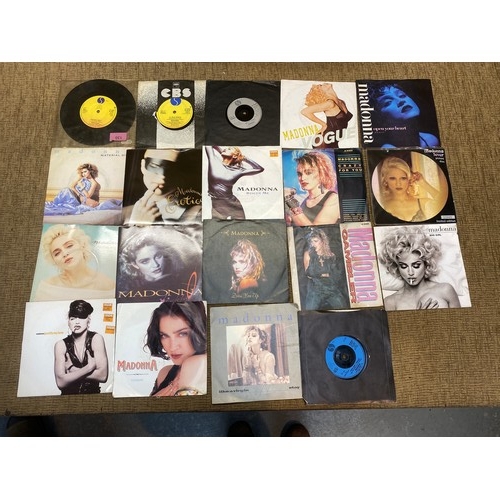 130 - 19 Madonna Singles (condition various from V good - fair, some may require cleaning)