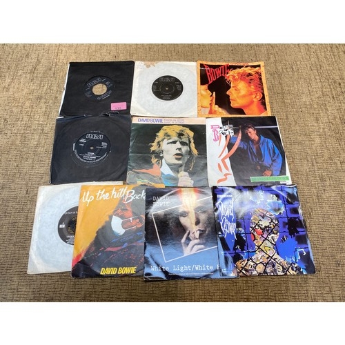 135 - 10 David Bowie singles (condition various from V good - fair, some may require cleaning)