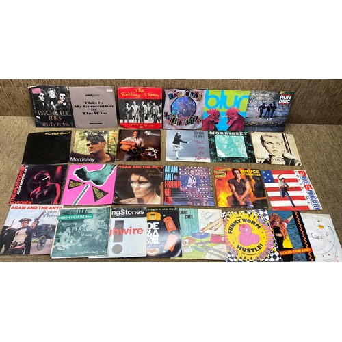 141 - 24 Rock, pop and new wave singles all varying genre including Cure, Who and Blur.(condition various ... 