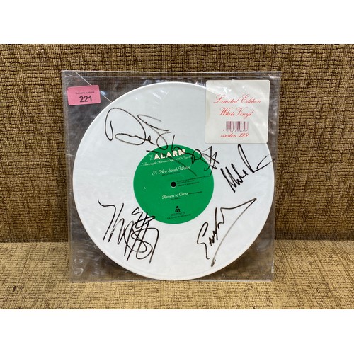 221 - The Alarm - A New South Wales (Limited edition White vinyl EIRS TEN 129 outer cover signed by band m... 