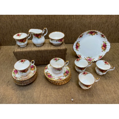 1764 - Royal Albert Old Country Roses part tea set 23 piece.