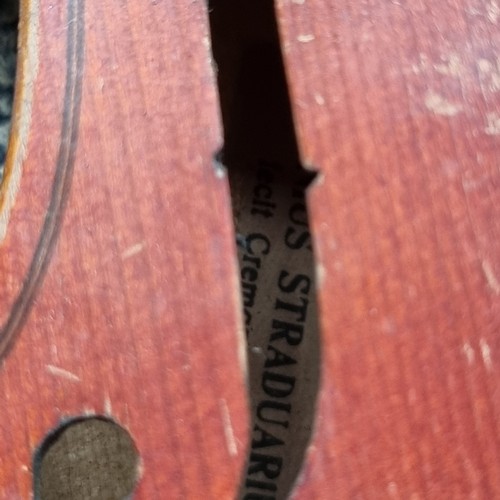 1181 - Antonius Stradivarius Violin. (no strings).