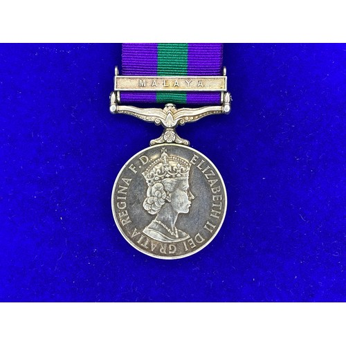 915 - General Service Medal 1918-62 With Malaya Clasp, awarded to 4039874 Leading Aircraftman  G O' Riley ... 