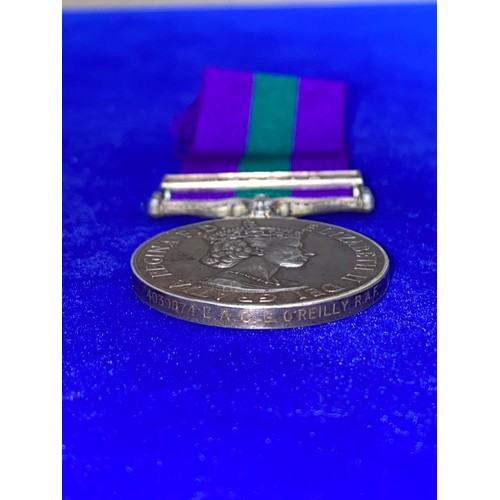 915 - General Service Medal 1918-62 With Malaya Clasp, awarded to 4039874 Leading Aircraftman  G O' Riley ... 