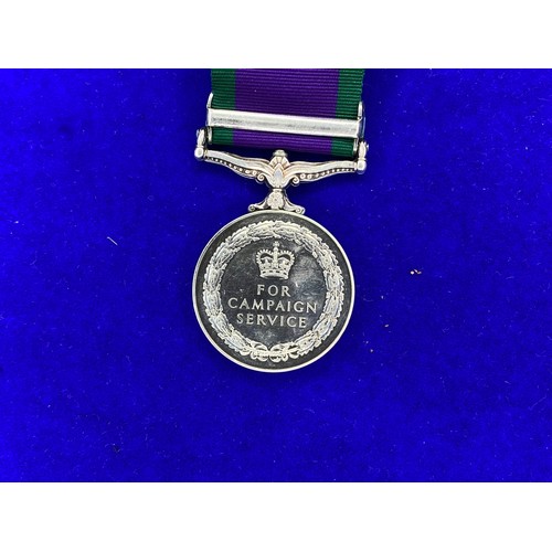 916 - General Service Medal 1962-2007 with Northern Ireland Clap Awarded to24287035 GNR E Welford Royal Ar... 