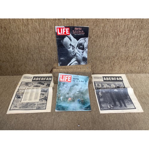 1057 - News papers and magazines related to the Aberfan disaster 1966.