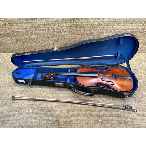 53 - Reproduction Antonius Stradivarius violin for restoration.