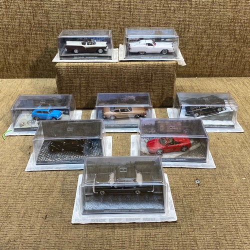 1101 - 8 boxed James Bond Diecast cars.