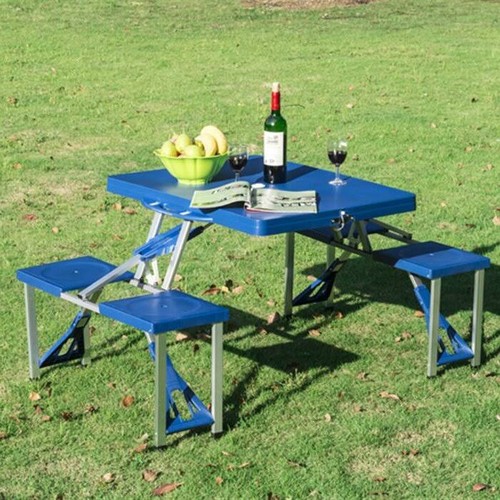 87 - Fold up picnic table with benches.