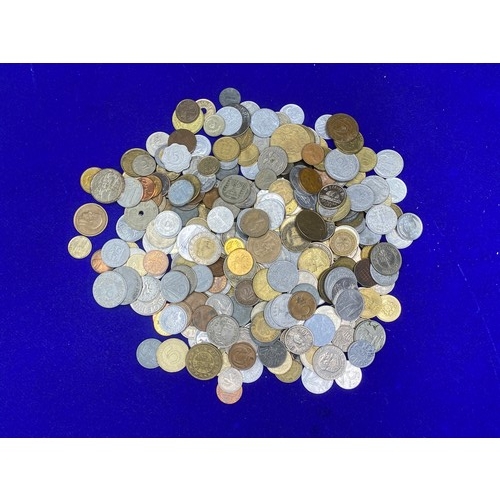 738 - Large lot of various foreign coins.