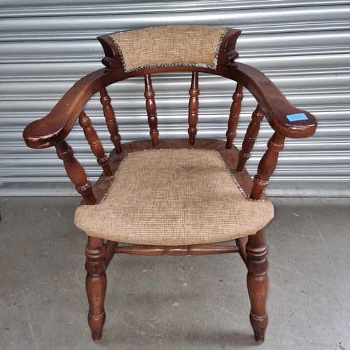 1223 - Antique smokers bow chair.