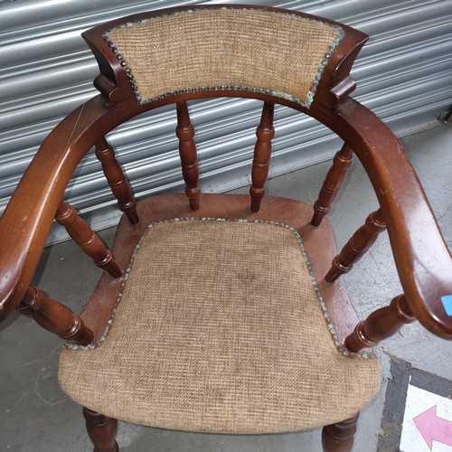 1223 - Antique smokers bow chair.