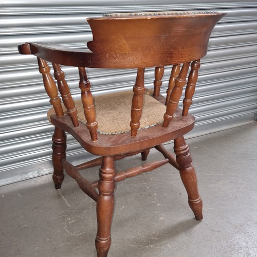 1223 - Antique smokers bow chair.