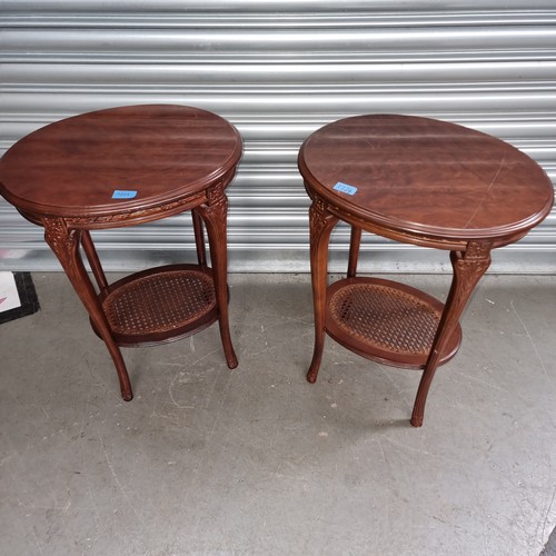 1224 - Two mid century bistro tables.