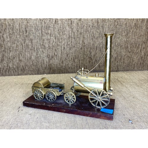 1237 - Brass model of Stephenson's Rocket.