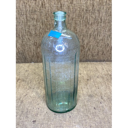 1239 - Antique glass poison bottle.