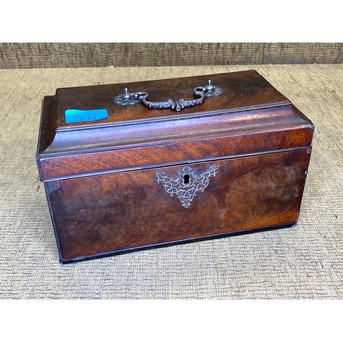 1244 - Georgian Antique Tea Caddy Rosewood