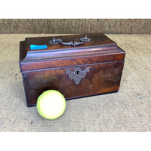 1244 - Georgian Antique Tea Caddy Rosewood