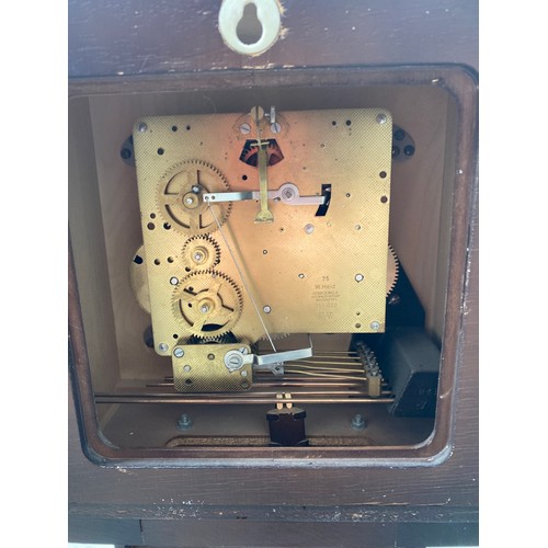 1276 - Mantime Grandmother clock with key.