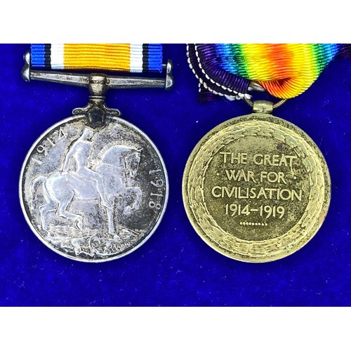 918 - WW1 Medals 1914–15 Star and British War Medal 1914-1920 awarded to 17511 Pte R E Edwards Royal Welsh... 