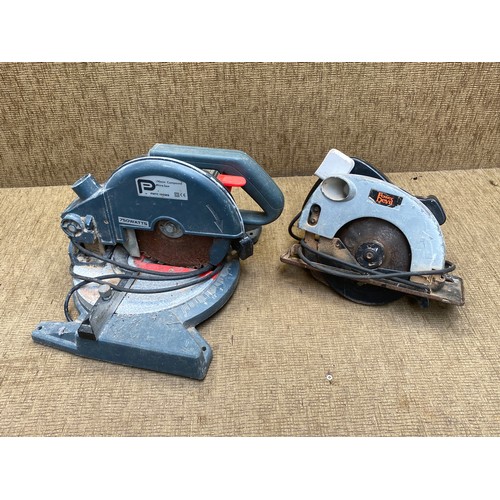 245 - Compound saw and a circular saw.