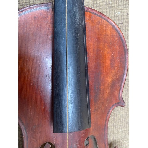 53 - Reproduction Antonius Stradivarius violin for restoration.