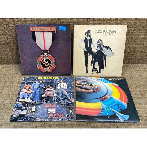 1059 - Vinyl records/albums -
ELO - Out of the blue
ELO - Greatest Hits
The Who - Who are you
Fleetwood Mac... 