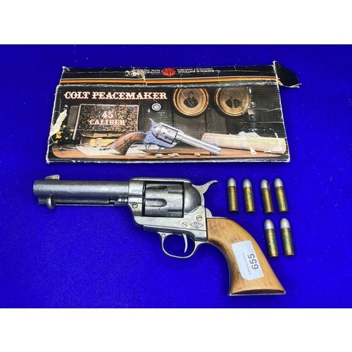 655 - Colt Peacemaker 45 Caliber pistol.