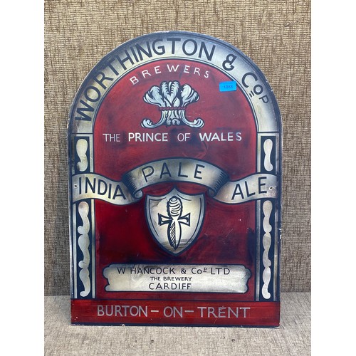 1088 - Worthington & Co India Pale Ale advertising picture 70cm x 50cm.