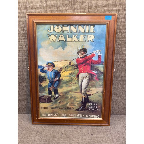1090 - Johnnie Walker advertising picture 74cm x 54cm.