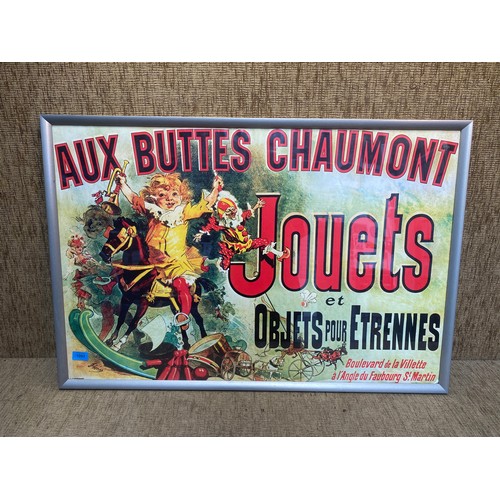 1093 - Aux Buttes Chaumont Jouets advertising picture 95cm x 64cm.