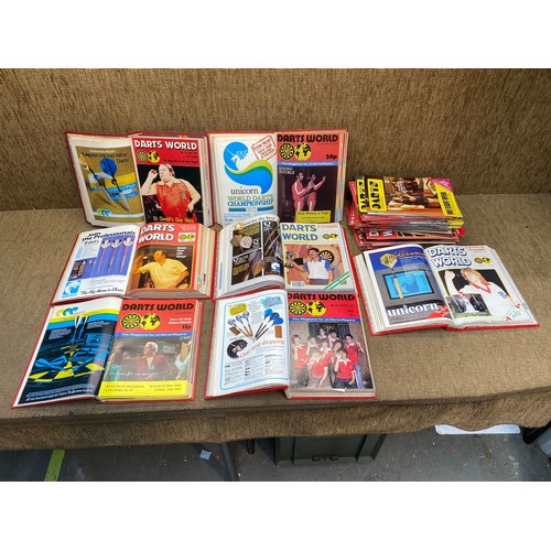 1162 - Large quantity of Dart's world magazines from the estate of the World Darts Organisation (WDO) Gener... 