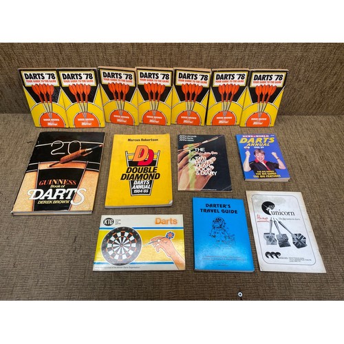 1164 - Collection of books on Darts UK from the estate of the World Darts Organisation (WDO) General Secret... 