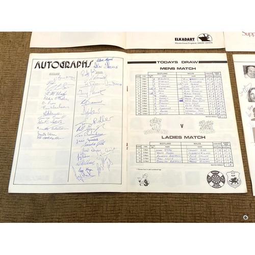 1182 - 4 Signed World and UK BDO Darts programmes from various events from the estate of the World Darts Or... 