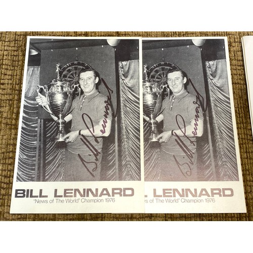 1185 - Signed World and UK BDO Darts programmes and pictures from various events from the estate of the Wor... 