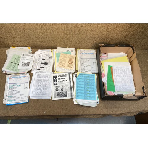 1186C - Large quantity of Darts ephemera and paperwork  from the estate of the World Darts Organisation (WDO... 