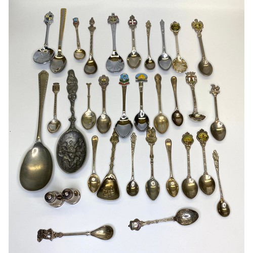 476 - Collection of silver-plated collectables spoons