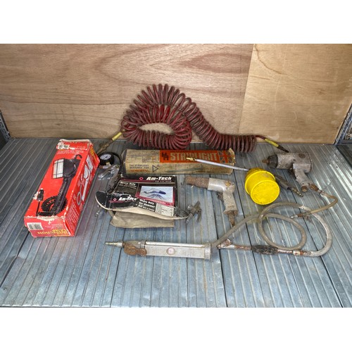 109 - Selection of Air compressor tools and guns.