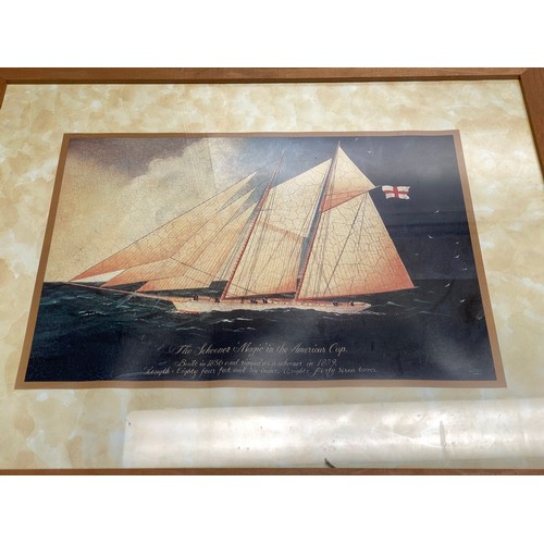 152 - Three Nautical theme prints including a signed Lithograph by Edward D Walker .