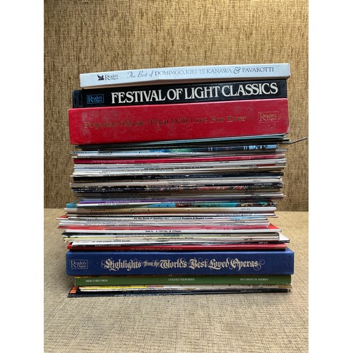 149 - Large quantity of vinyl LP records including some Classical music.