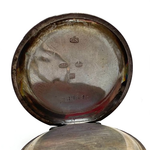 882 - Silver pocket watch hallmarked inside.