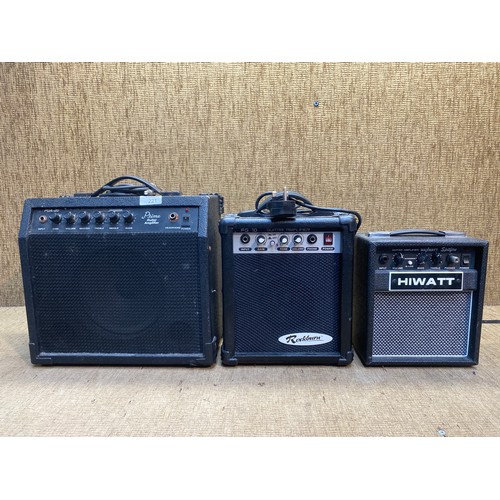 2 - Three guitar amplifiers including a Prime PGA-20.