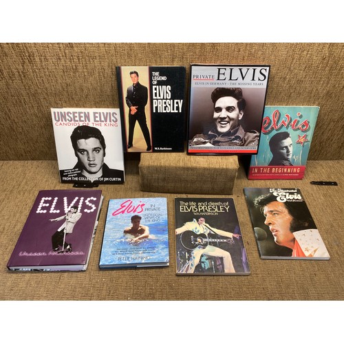 58 - Collection of books on Elvis Presley.