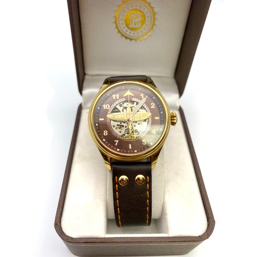 669 - Mechanical watch depicting 75th depicting the anniversary  of the battle of Britain.