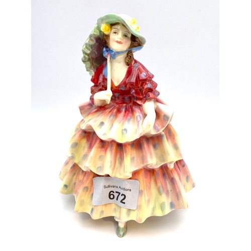 672 - Early Royal Doulton figurine, First Year of Issue Early 20th Century Vintage Royal Doulton English P... 