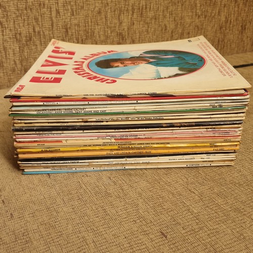 266 - Selection of Easy listening vinyl LP records including Elvis.