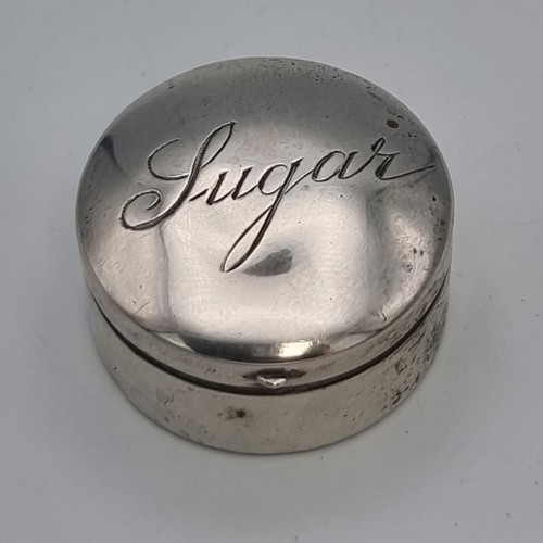 866 - Stirling silver trinket sweet-heart box with the word 