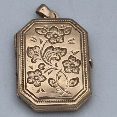 874 - 9ct gold locket 1.7 grams.