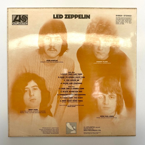 1241 - Vinyl LP album Led Zeppelin on the Atlantic label K40031 Stereo.