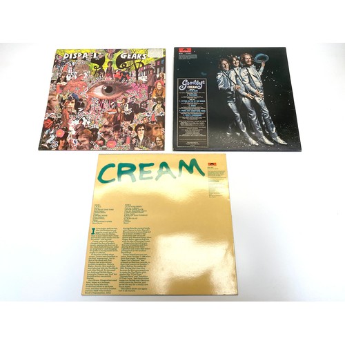 1243 - Three Cream vinyl LP records including Special Price Series (Polydor 2384 067),
Goodbye (Polydor 583... 